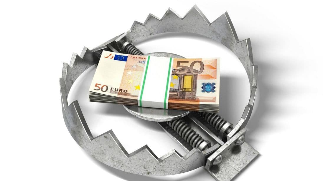 Falle mit Geld
