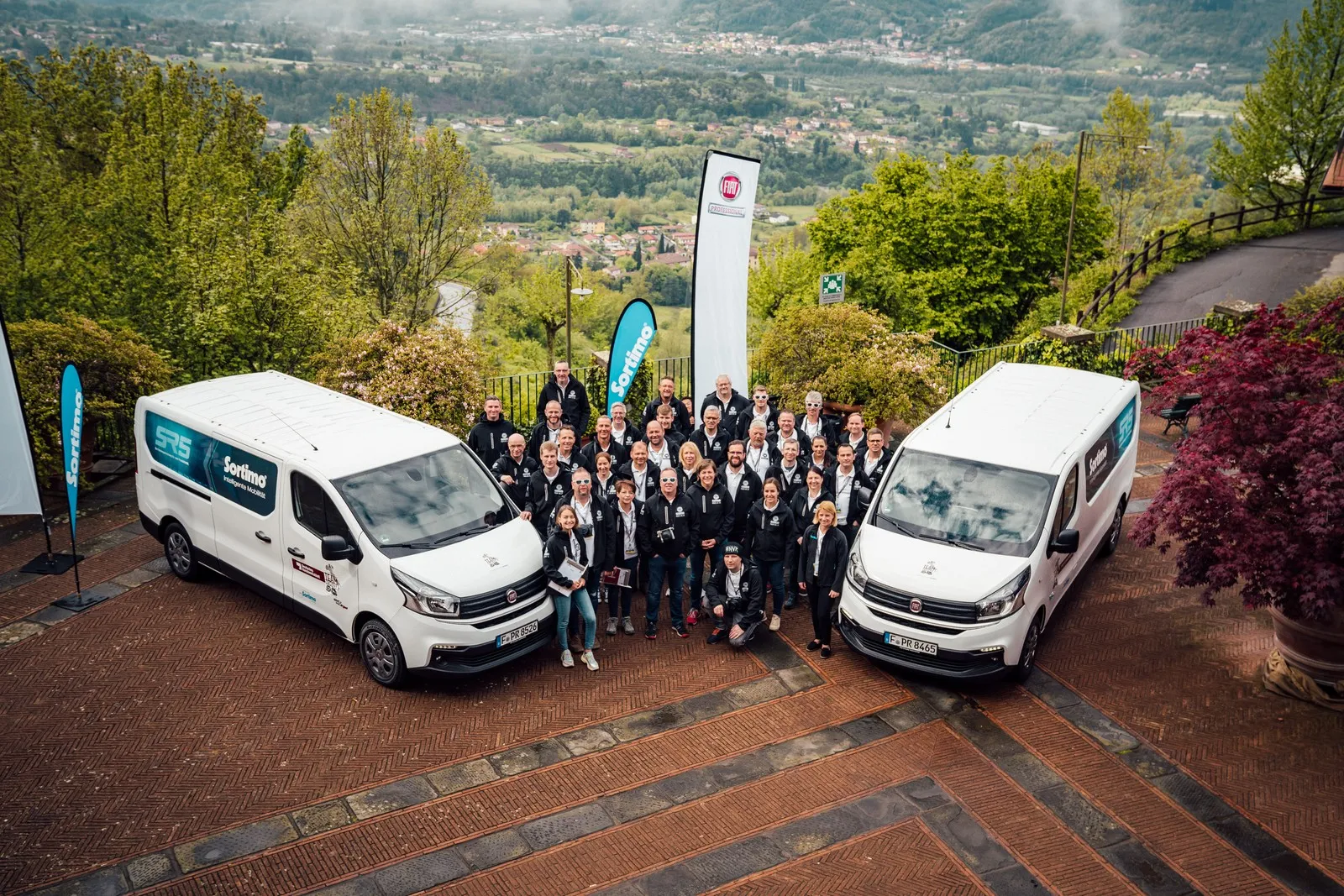 Team-Event von Fiat mit Unternehmerinnen und Unternehmern aus dem Handwerk.