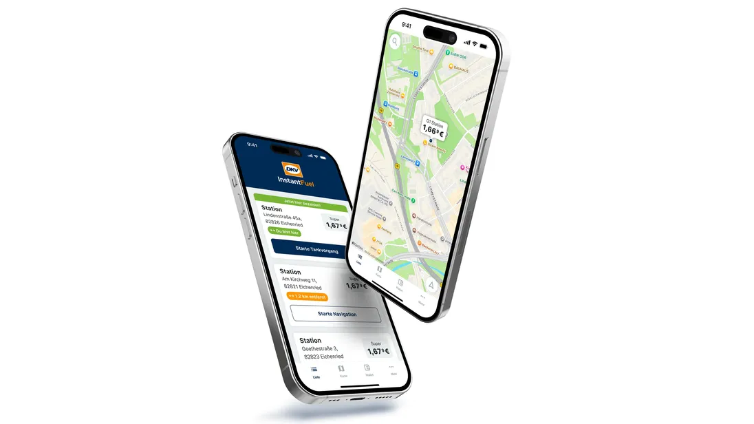 DKV InstantFuel als App auf dem Smartphone