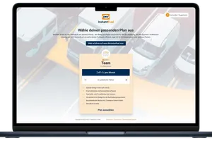 DKV InstantFuel über das Web-Dashboard einrichten. Schritt 1: Plan auswählen