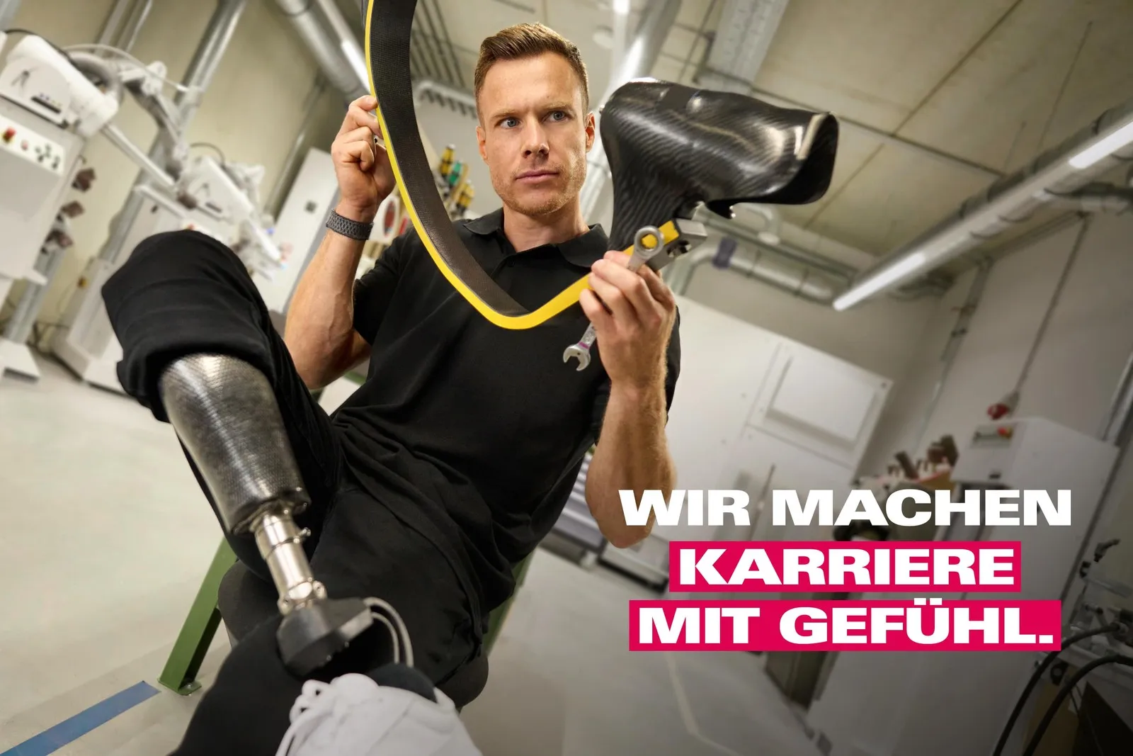 Markus Rehm auf der Kampagne des Handwerks