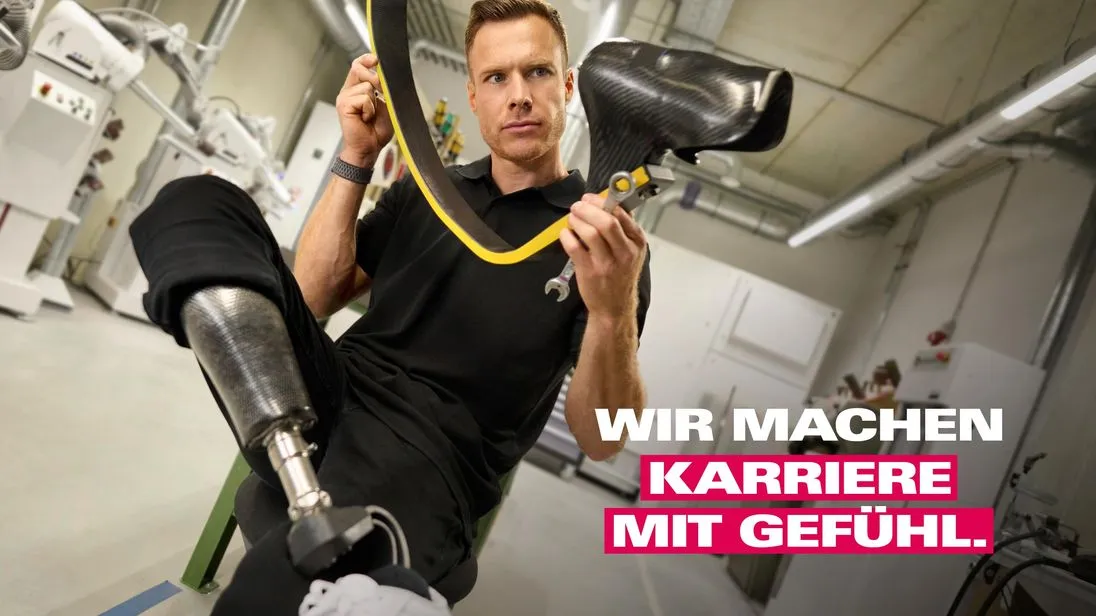 Markus Rehm auf der Kampagne des Handwerks