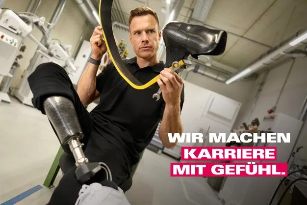 Markus Rehm auf der Kampagne des Handwerks
