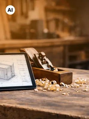 Ipad auf Werkbank