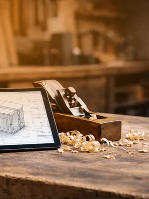 Ipad auf Werkbank