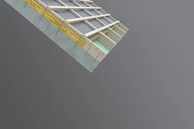 Ausführung mit Schubholz und durchlaufender Konterlatte: Die MULTI-MONTI-plus Therm sorgt für eine sichere Verbindung von Konterlatte und Beton, während Schubkräfte konstruktiv über das Schubholz aufgenommen werden. Der Dämmstoff bleibt dabei entlastet.