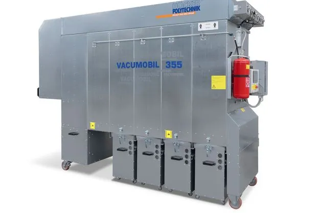 Der neu entwickelte Vacumobil 355 Entstauber hat einen maximalen Volumenstrom von bis zu 10.000 m3/h.