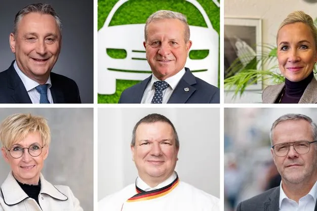 Sprechen für ihre Branchen: Frank Senger, Thomas Peckruhn, Sandra Kowalski (oben, v.l.), Manuela Härtelt-Dören, Roland Ermer, Jörg Dittrich.