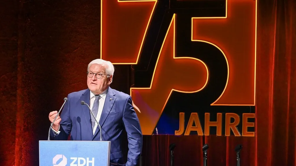Frank-Walter Steinmeier ehrte das Handwerk in seiner Festrede als starke Gemeinschaft und Fundament für die Zukunft.