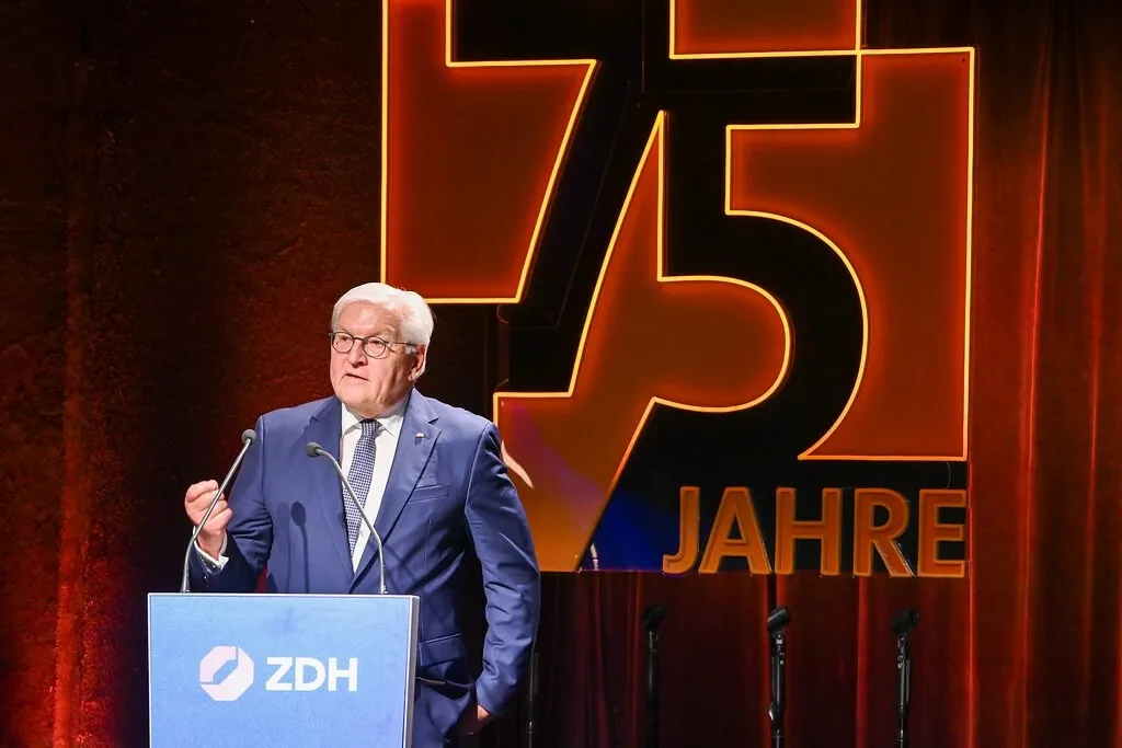 Frank-Walter Steinmeier ehrte das Handwerk in seiner Festrede als starke Gemeinschaft und Fundament für die Zukunft.