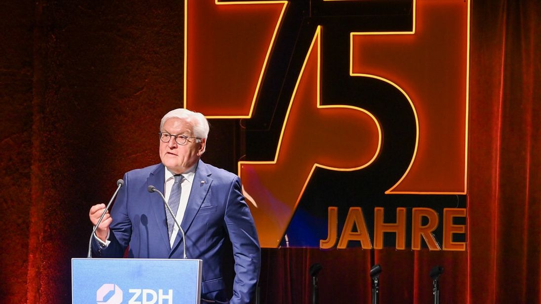 Frank-Walter Steinmeier ehrte das Handwerk in seiner Festrede als starke Gemeinschaft und Fundament für die Zukunft.