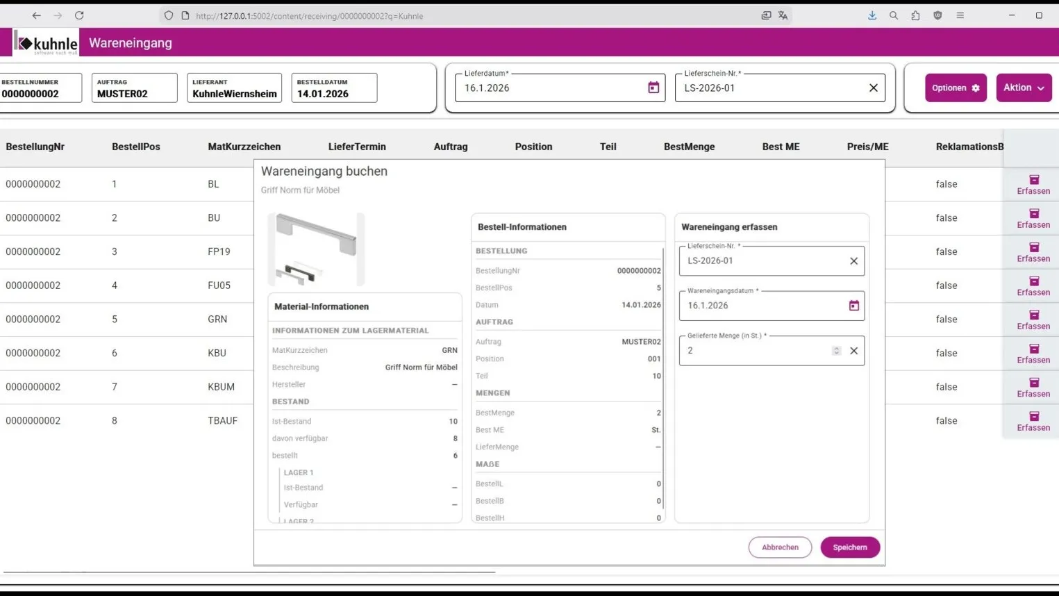 Kuhnle baut seine Softwarelösung mit neuen Integrationen und browserbasierten Anwendungen weiter aus.