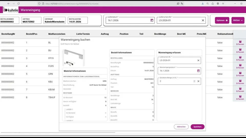 Kuhnle baut seine Softwarelösung mit neuen Integrationen und browserbasierten Anwendungen weiter aus.