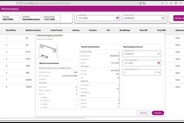 Kuhnle baut seine Softwarelösung mit neuen Integrationen und browserbasierten Anwendungen weiter aus.