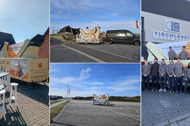 Innungstischlereien und Touristen-Hotspots auf Sylt: Rund 20 Stationen hat der Hobel auf seiner Reise besucht.