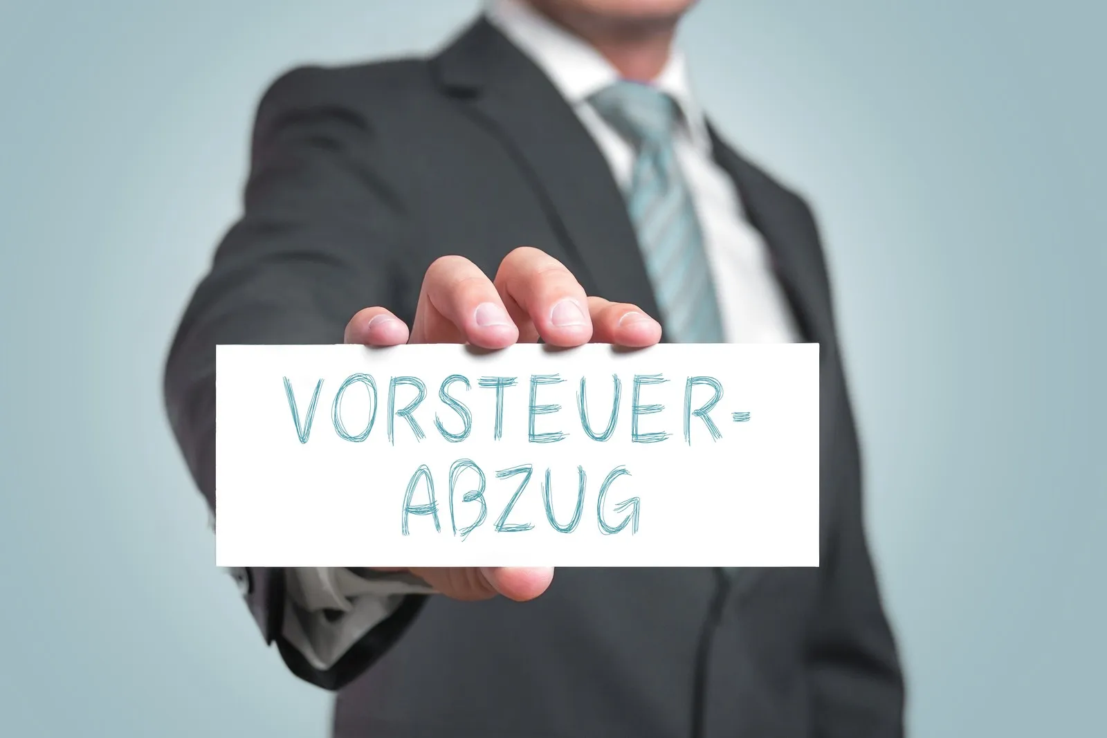 Vorsteuerabzug, Steuer, Schild