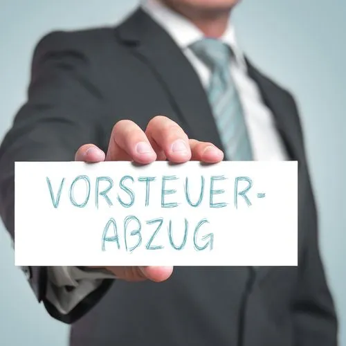 Vorsteuerabzug, Steuer, Schild