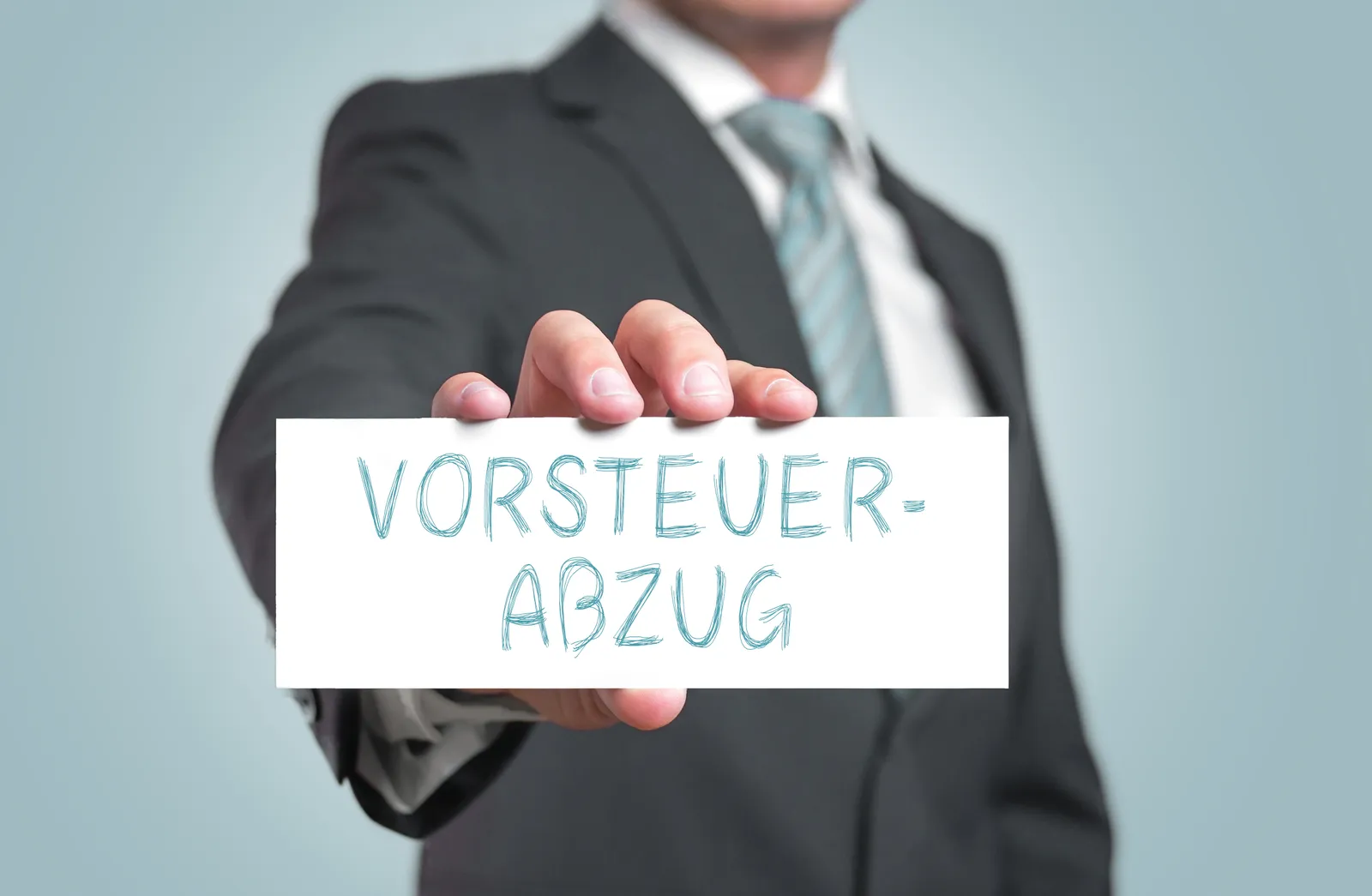 Vorsteuerabzug, Steuer, Schild