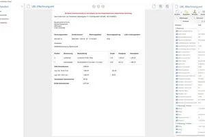 Visualisierte XRechnung: Mit einem Viewer lassen sich die Daten gut lesbar darstellen.