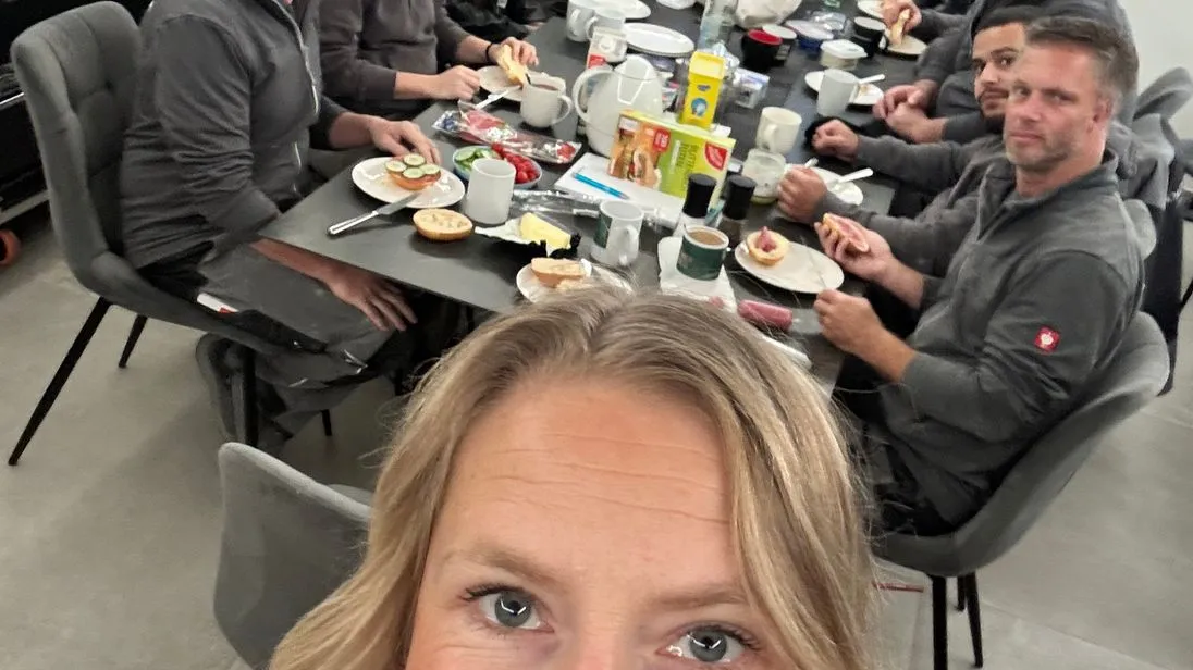 Team Voigt und Böhm beim gemeinsamen Frühstück