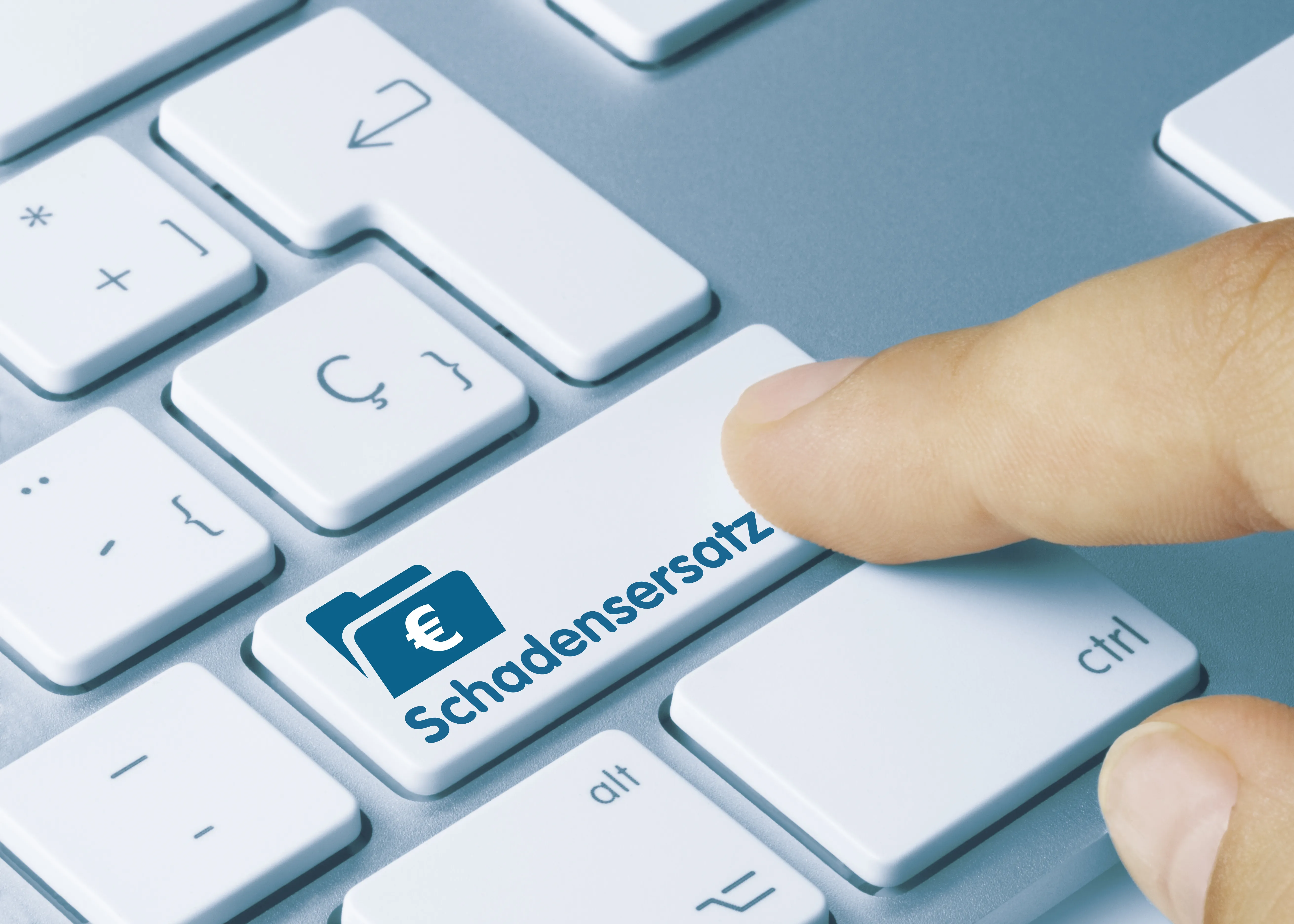 Computer-Tastatur mir Schadenersatz-Taste