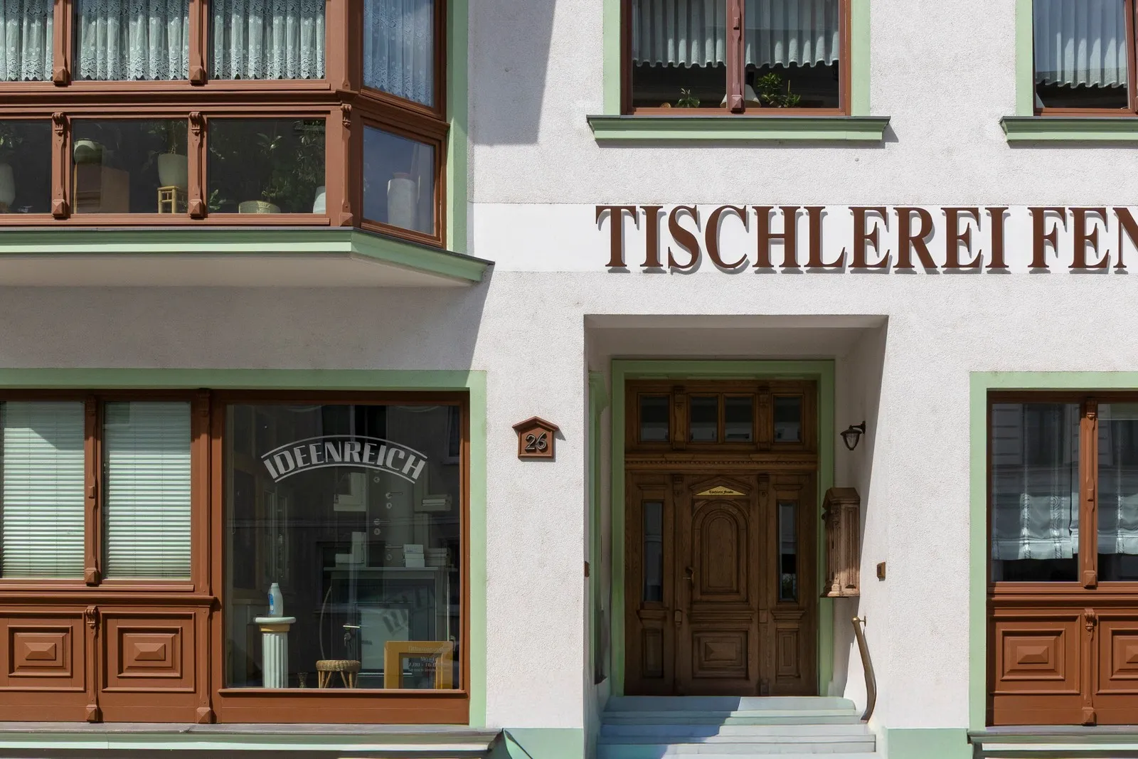 Das Gebäude der Tischlerei Fenske im Magdeburg.