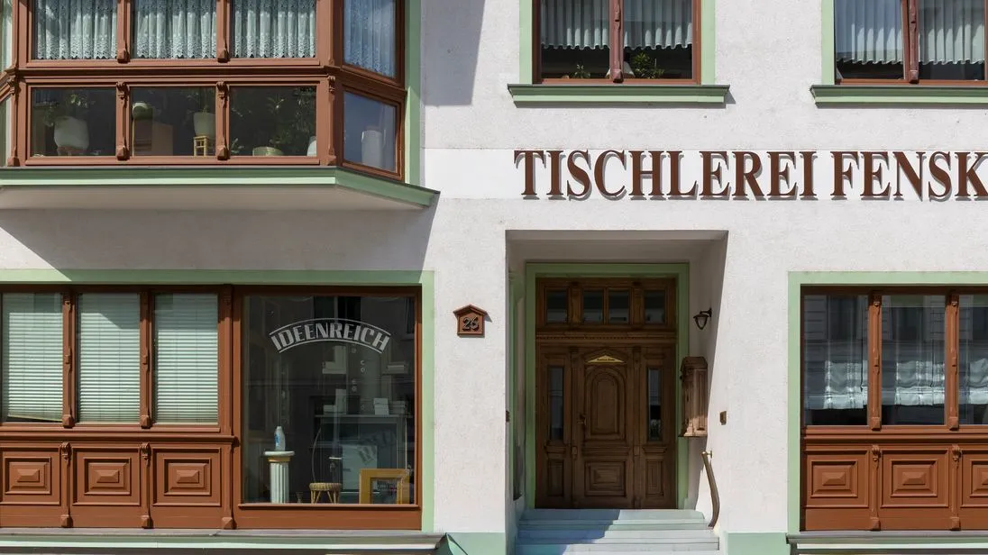 Das Gebäude der Tischlerei Fenske im Magdeburg.