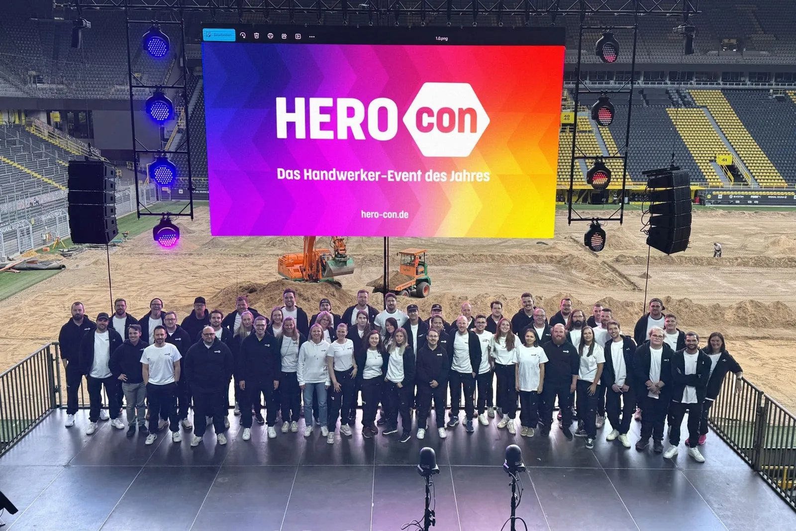 Herocon in Dortmund: Die drei besten Bewerber beim Start-up-Pitch dürfen ihr Produkt auf der Hauptbühne pitchen.