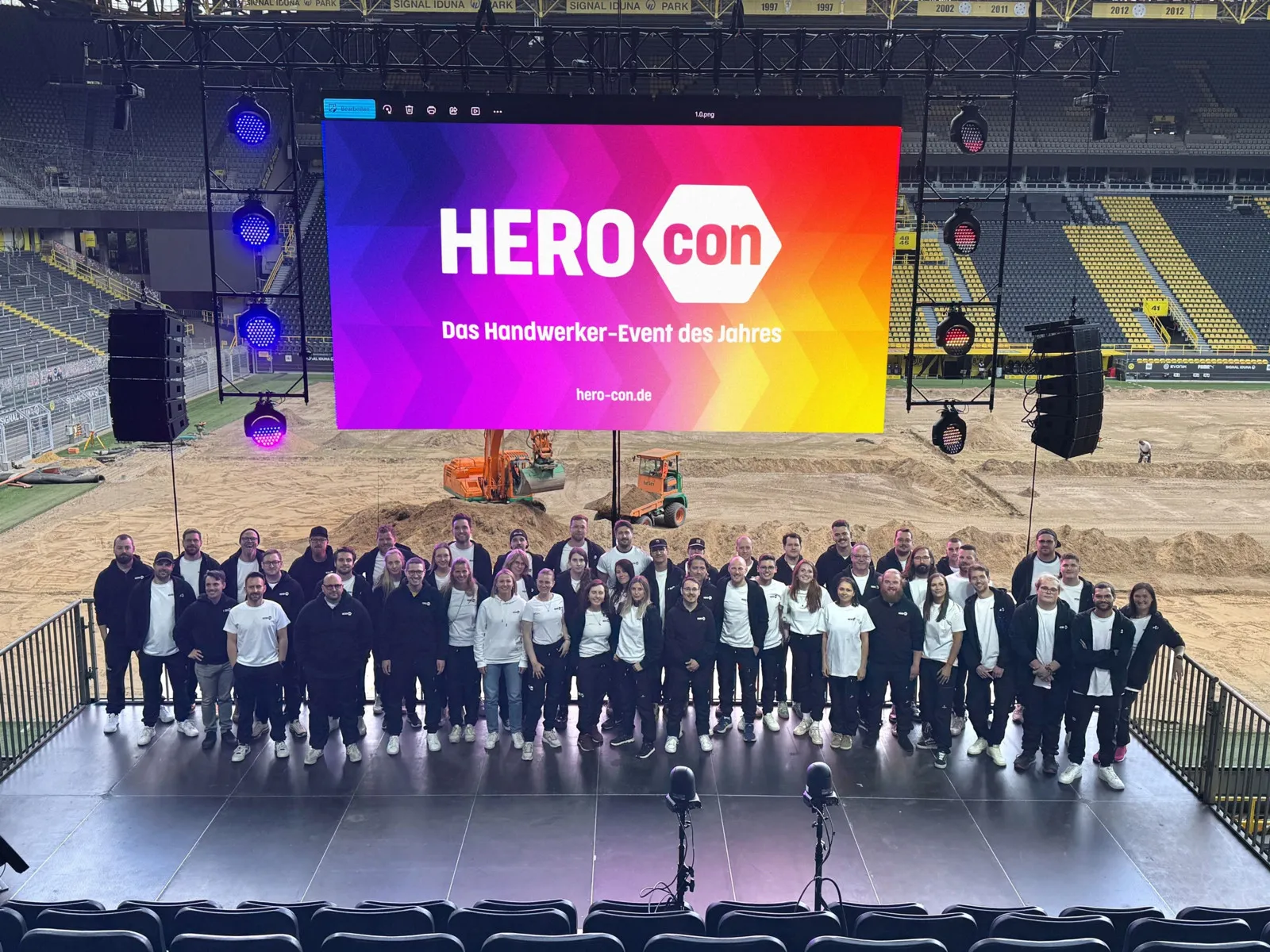 Herocon in Dortmund: Die drei besten Bewerber beim Start-up-Pitch dürfen ihr Produkt auf der Hauptbühne pitchen.
