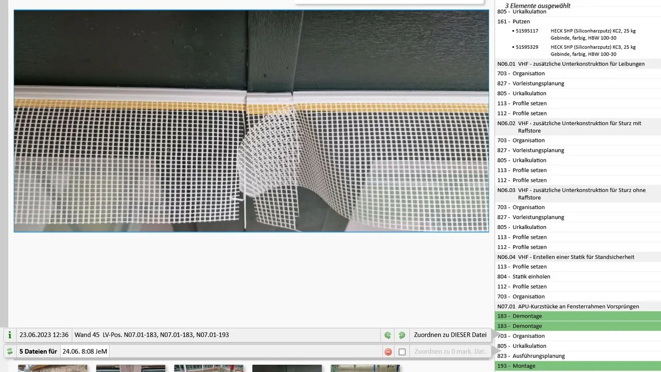 Screenshot von der Dokumentation in Mittmanns Software.