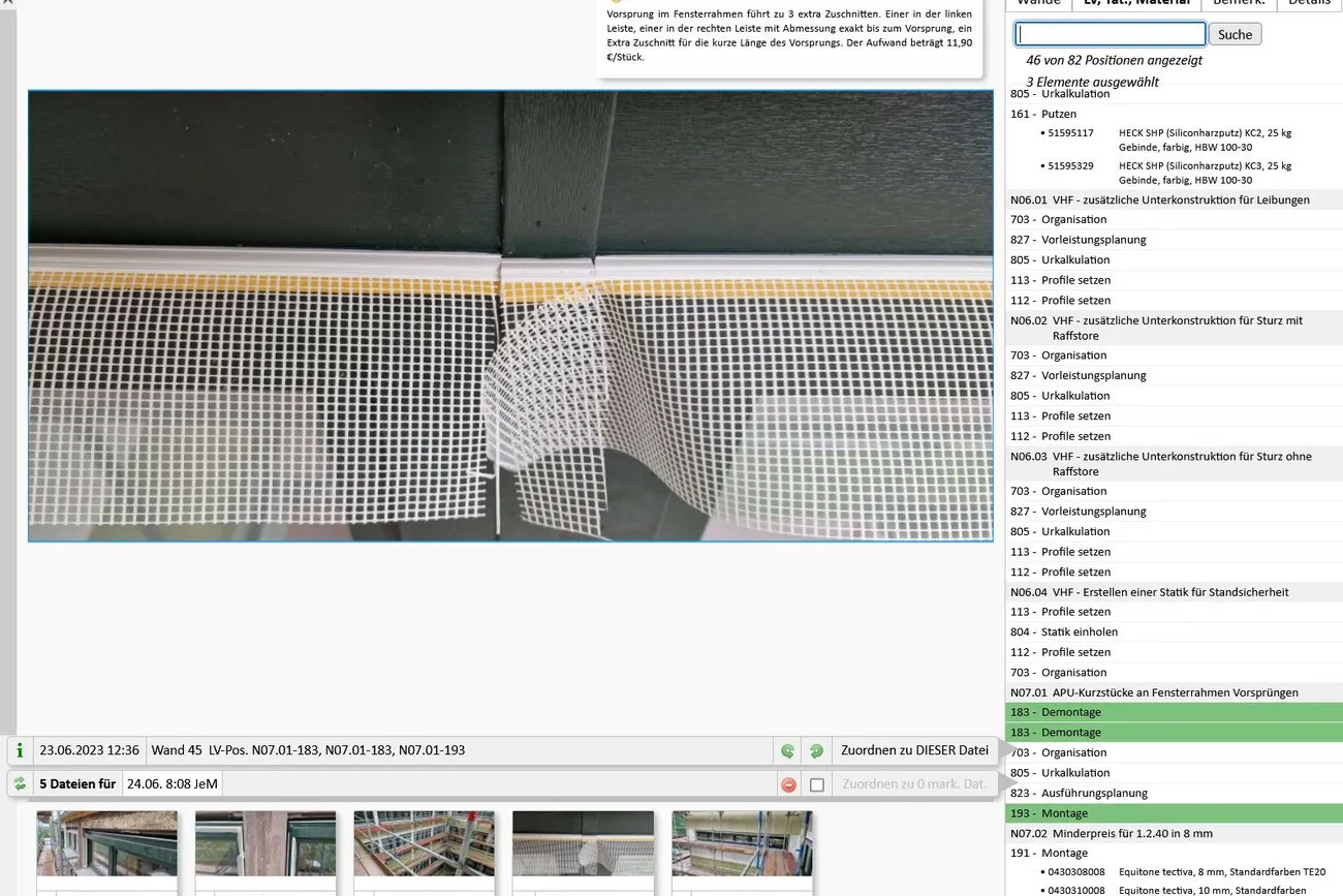 Screenshot von der Dokumentation in Mittmanns Software.