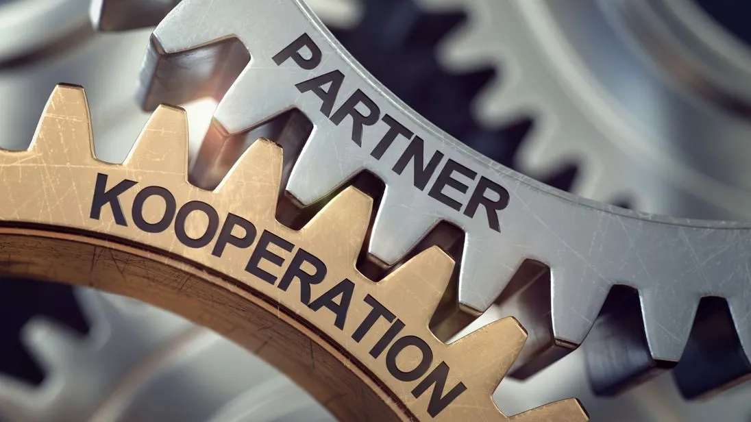 3d Zahnräder Partner Kooperation