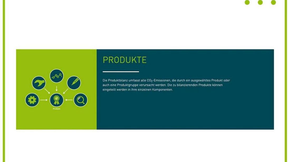 Auch für die Herstellung eines Produkts kann die Bilanz ermittelt werden.