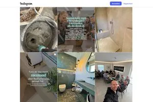 Screenshot des Instragram-Auftritts von Voigt und Böhm Fliesen in Hude.