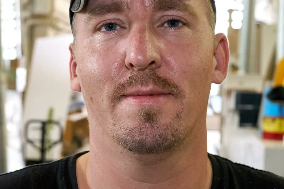 Foto von Tischlergeselle Oliver Rupp.