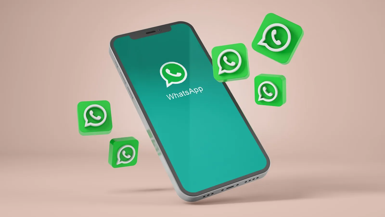 Handy mit Whatsapp-Logos